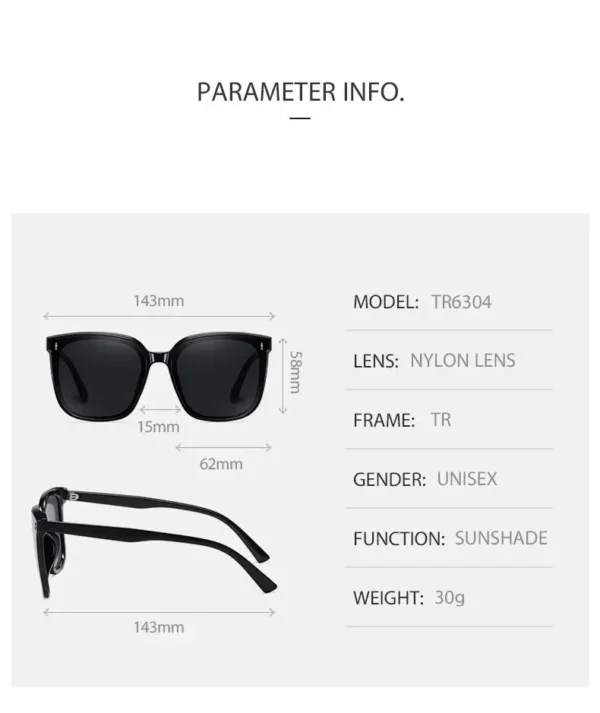 Polarized New Fashion Luxury Large Frame Sunglass